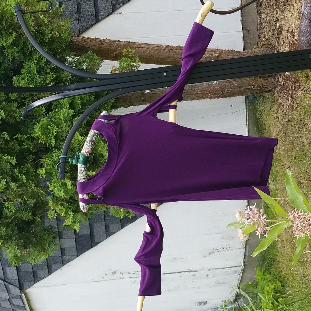 💜RAGS & COUTURE PURPLE TOP